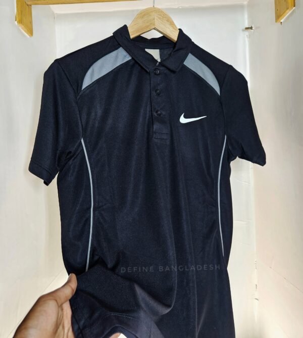 Authentic Soft Fabric Polo Shirt: Black